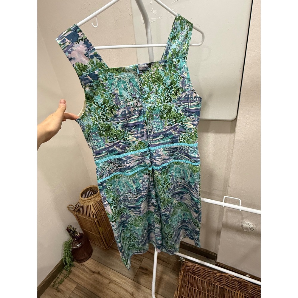 90S 2000s Coastal Grandma Classy Dress Size 14 - Picture 4 of 4